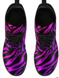 Purple Zebra Print- Ankle Boots, Women's Shoes, Doc Boots, Winter Classic Boots Women - MaWeePet- Art on Apparel