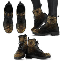 Dream Catcher - Combat boots,  Festival Combat, Hippie Boots Lace up, Classic Short boots - MaWeePet- Art on Apparel
